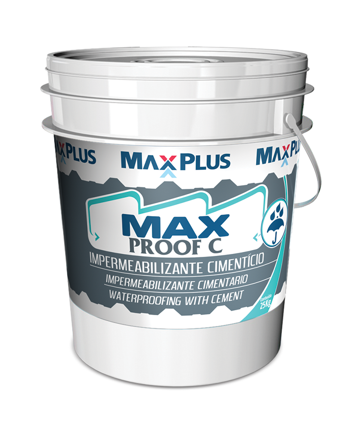 MAX PROOF C - Impermeabilizante Cimentício | Max Plus Company Impermeabilizante C balde Max Plus Company