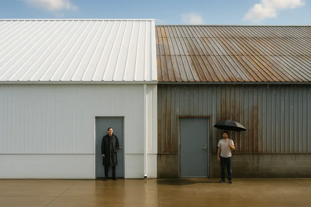 impermeabilizacao telhado industrial vazamento antes depois.webp Max Plus Company